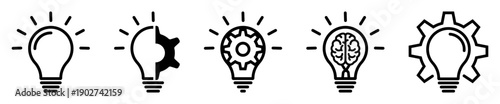 Innovation icon set