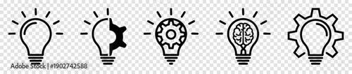 Set of innovation icons
