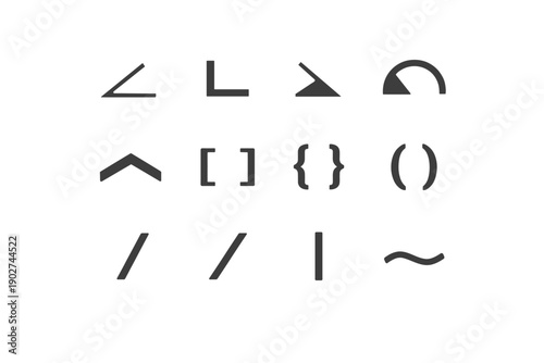 Icon reflex tilde simple vector angle chevron element image acute bracket slash