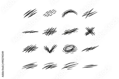 Line arc vector generation instant trace image etch scratch simple icon impulsive