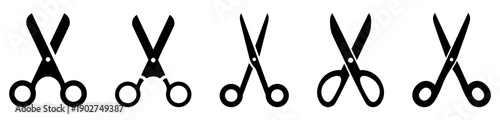 Scissors icon set