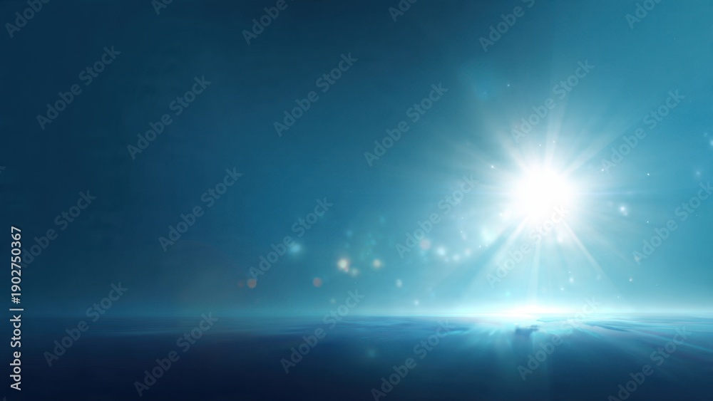 Obraz premium Abstract Blue Light Background