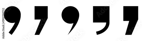 Set of quotes icon
