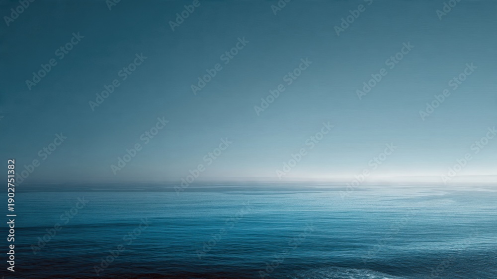 Obraz premium Calm Blue Ocean Horizon