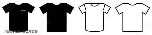 Set of t-shirt icons
