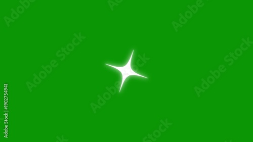shine twinkle magic, glowing sparkle effect, Twinkling star motion graphics with, blinking stars light motion, glitter sparkle twinkling star animation, night sky on green screen background. 4K