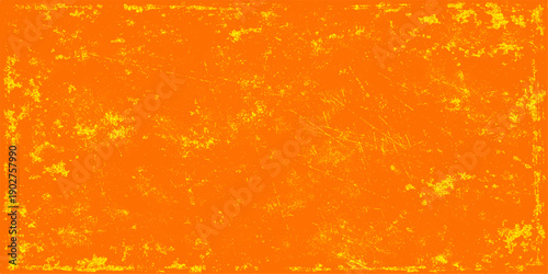 An abstract orange grunge background featuring a bright sun light texture and autumn leaves pattern creates a vibrant floral art wallpaper design with yellow paint and fall color decorations