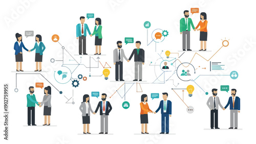 Business People Networking and Collaboration Concept.