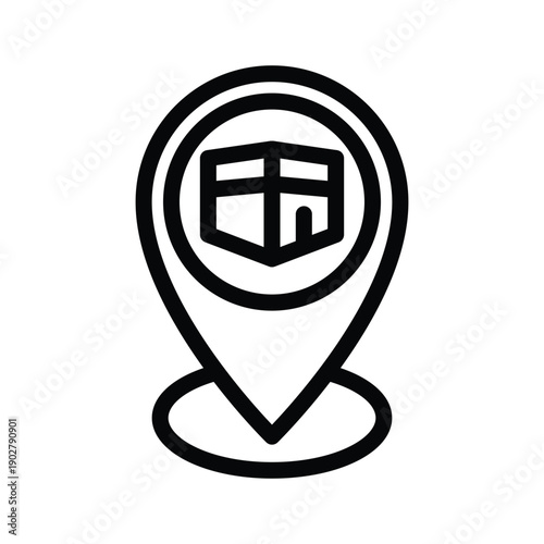  gibla line icon illustration vector graphic.eps