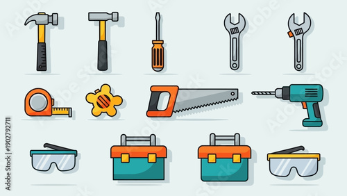Essential Hand Tools and Equipment for Home Improvement and Construction Projects.