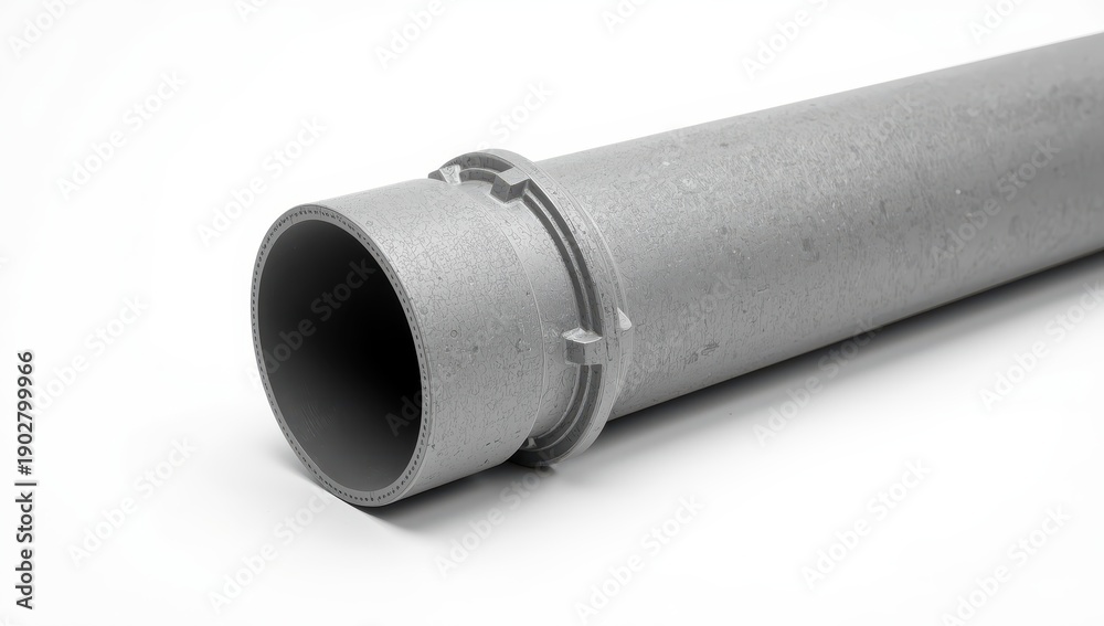Fototapeta premium HDPE pipe joint on a light backdrop