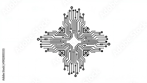 Abstract circuit board pattern