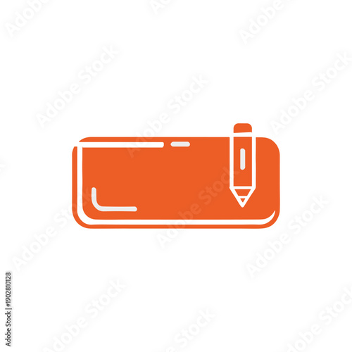 Orange rectangle with a pencil icon representing editing and creation.