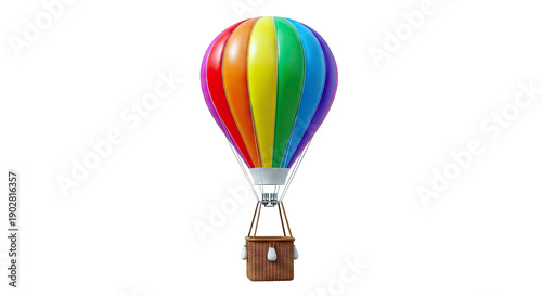 Rainbow Hot Air Balloon