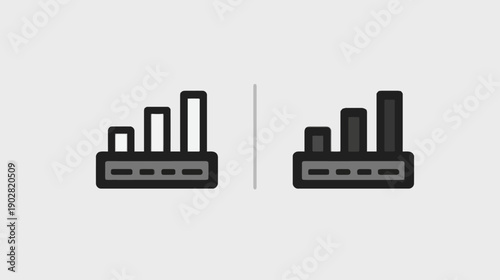 Vector Illustration of Full Wireless Network Signal Strength Indicator Icons with Maximum Bars for Mobile Connectivity