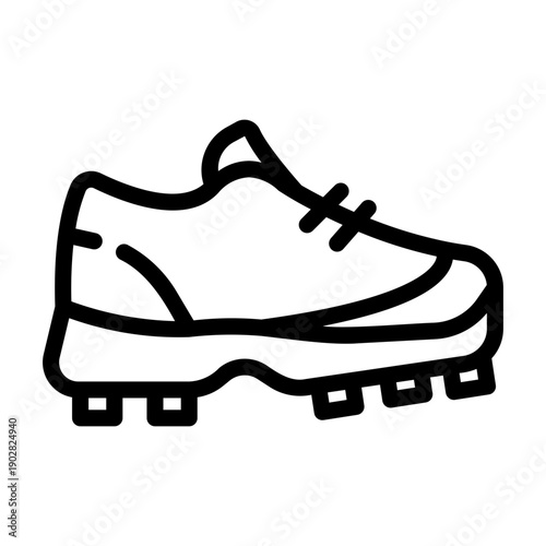 cricket shoes Line Icon