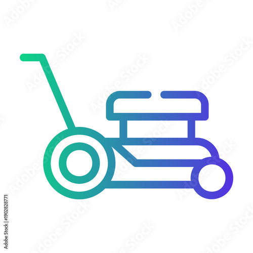 lawnmower Line Gradient Icon