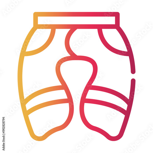 pants protector Line Gradient Icon