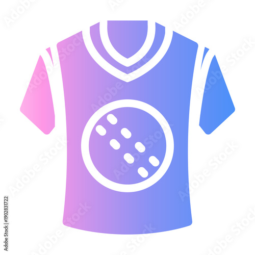 cricket tshirt Gradient icon