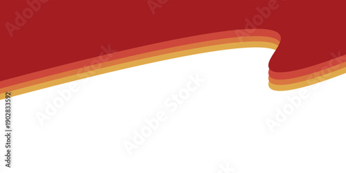 Abstract Curved Border Shape for Header and Divider Design