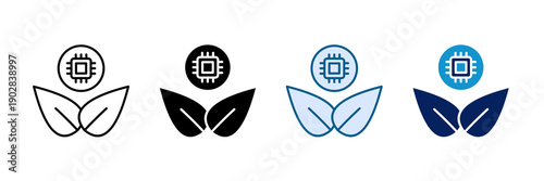 Ai Farming Icon Set Multiple Style Collection