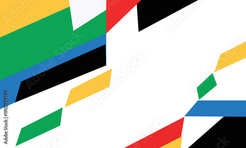 Colorful sport background for olympic international tournament in Paris france 2024. Abstract wave geometric color background with sport
