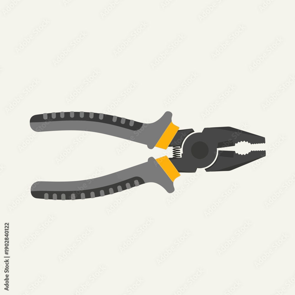 Obraz premium Pliers tool, isolated on a light background