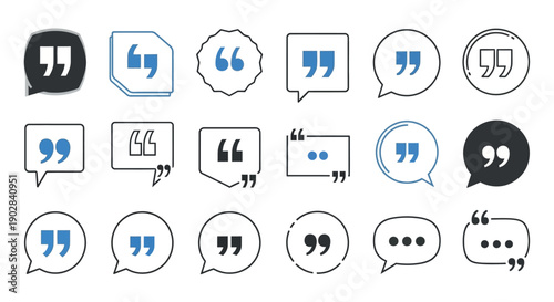 Quote Marks Collection: Diverse Styles