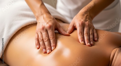 Health and wellness massage for sports and fitness, close up