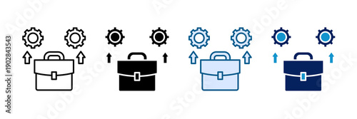 Business Operations Icon Set Multiple Style Collection