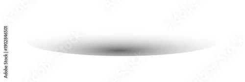 Soft Oval Shadow Element Isolated on White Background for Product Placement and Graphic Design Projects