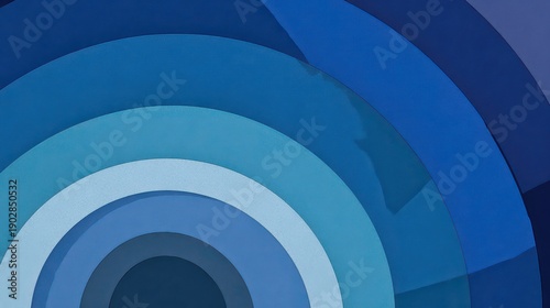 Wallpaper Mural Abstract Geometric Pattern of Overlapping Blue Circles with Varied Textures and Layered Depth Under Subtle Lighting on Dark Background Torontodigital.ca