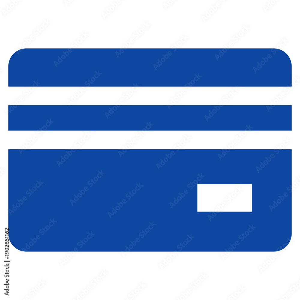 Obraz premium Flat Colored Credit Card Icon for E-commerce Interface System