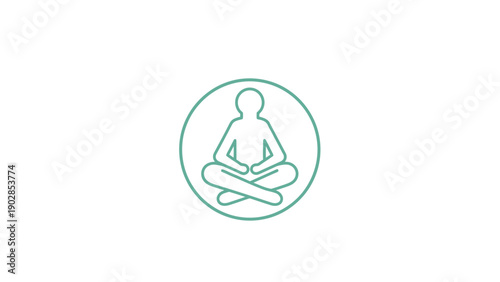 Person sitting in meditation pose.
