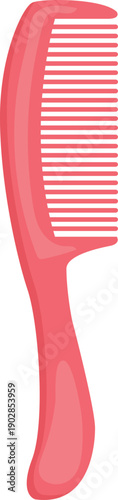Comb cartoon icon. Hair brush. Hairdresser tool