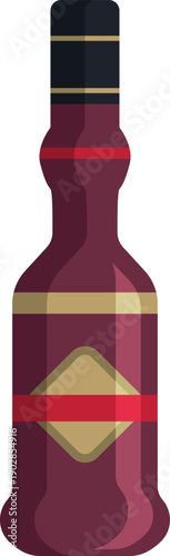 Liquor bottle. Alcohol bar menu color icon
