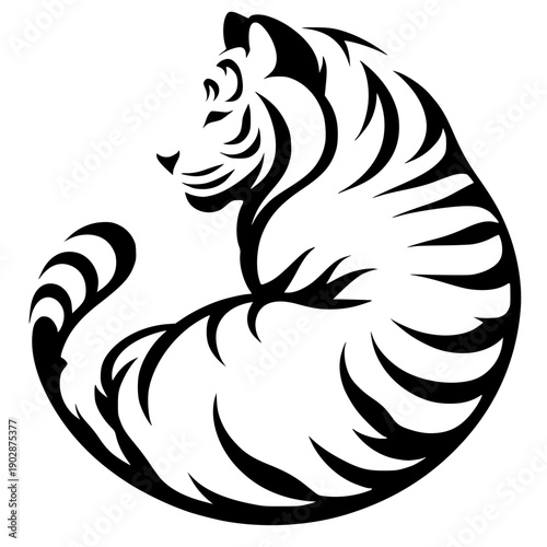 Φωτογραφία Silhouette of a tigress
