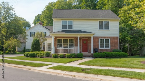 Contemporary suburban house, American Real estate