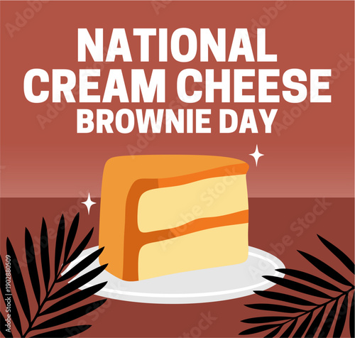 National Cream Cheese Brownie Day with delicious cream cheese brownies