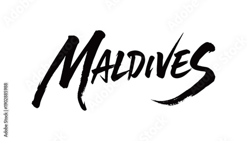 MALDIVES Handwriting
