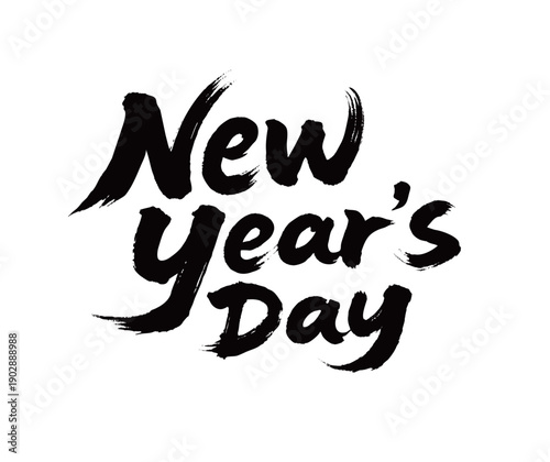 New Year‘s Day Handwriting
