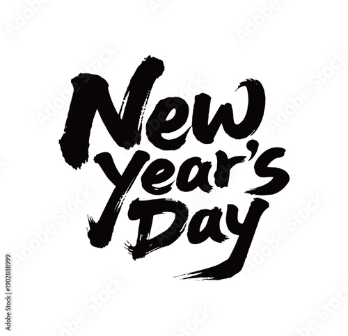 New Year‘s Day Handwriting
