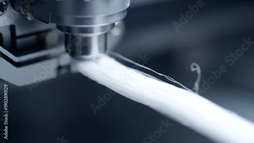 Industrial Macro Micro-Spinneret Extruding Shiny Synthetic Silk Fiber