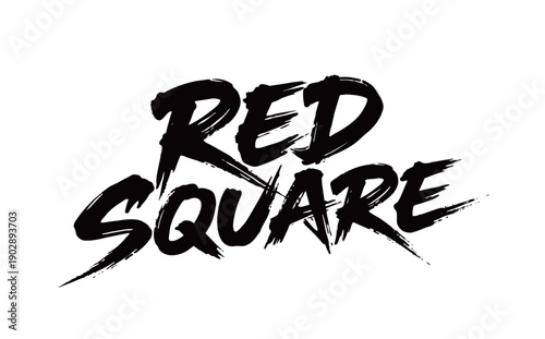RED SQUARE Handwriting
