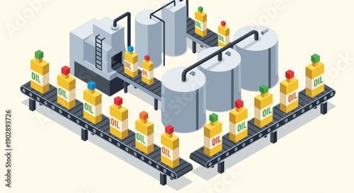 Bottling Plant Production Line Process.