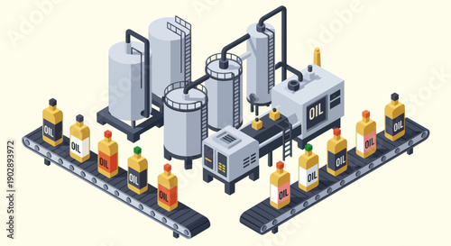 Industrial Factory Workers Assembling Products.