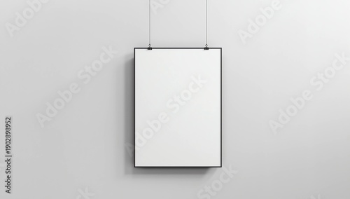 Empty white banner