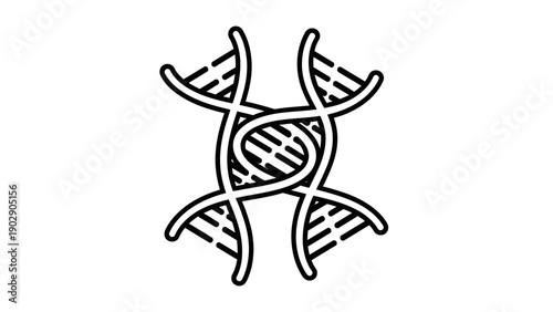 DNA Double Helix Structure Model.