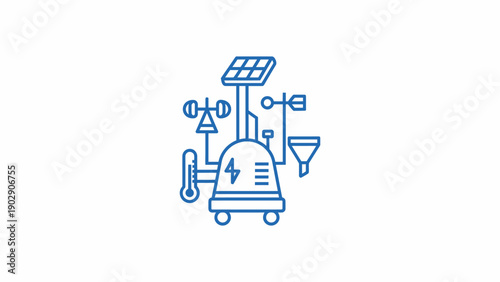 Advanced Mobile Weather Station with Solar Power for Environmental Monitoring and Data Collection