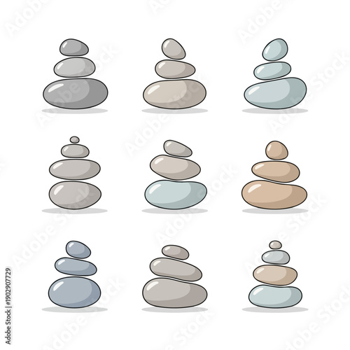 Photography Balanced pile of stones